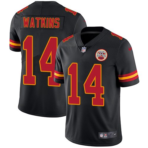 Nike Men & Women & Youth Chiefs 14 Sammy Watkins Black NFL Vapor Untouchable Limited Jersey,We sell and wholesale Nike Men & Women & Youth Chiefs 14 Sammy Watkins Black NFL Vapor Untouchable Limited Jersey on line form chian!